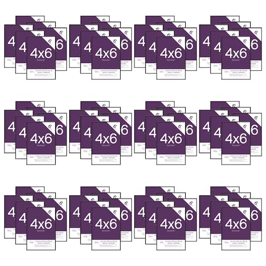 12 Packs: 6 ct. (72 total) Black 4" x 6" Frame, Basics by Studio Décor®